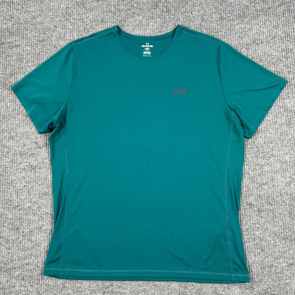 Under Armour Rush Fitted Compression Performance Shirt Mens 2XL Green Athletic